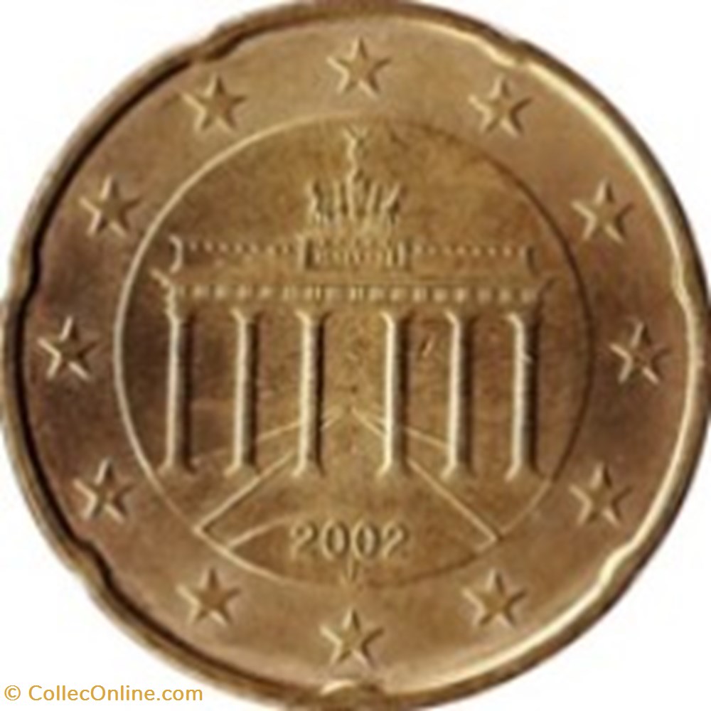 20 Cent Euro-Allemagne 2002 J monnaies 20 cent euro allemagne 2002 j