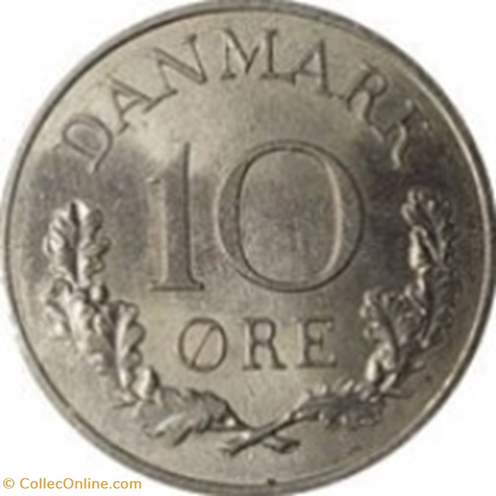 monnaies monde 10 re frederik ix danemark 1966