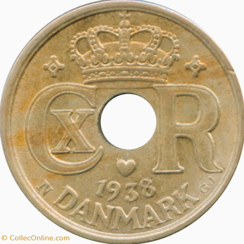 monnaies monde 10 ore danemark 1924 christian x