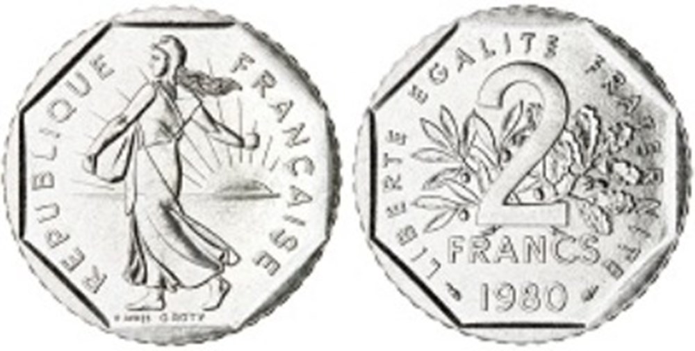 monnaies 2 francs semeuse 1979