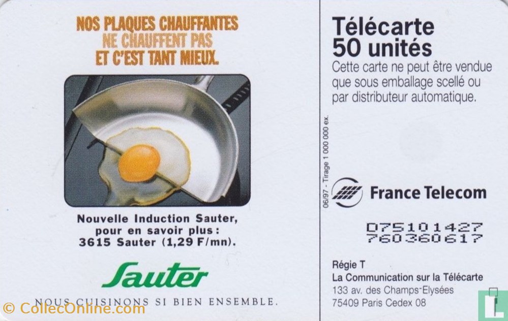 divers telecartes cartes telephoniques france sauter oberthur 01 1992