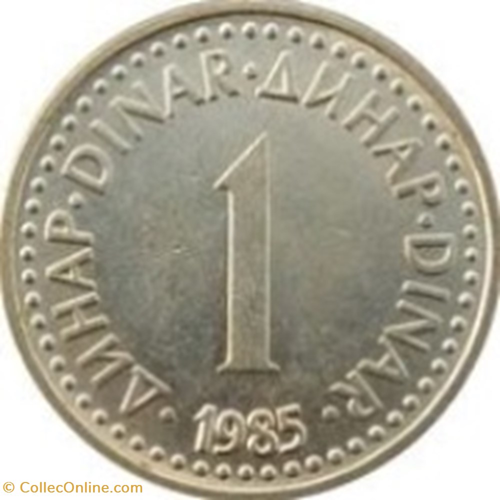 1 Dinar Yougoslavie 1984 monnaies monde 1 dinar yougoslavie 1984
