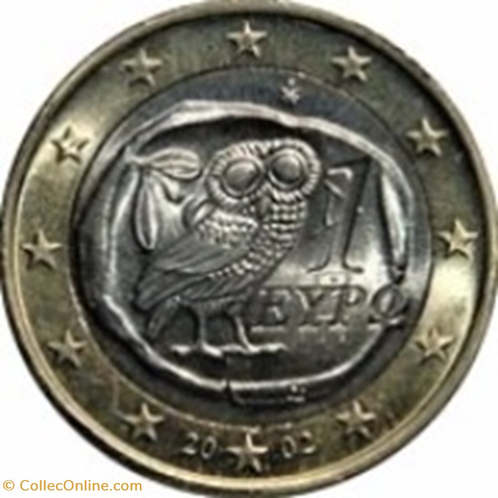 1 Euro-Grèce 2007 monnaies 1 euro grece 2007