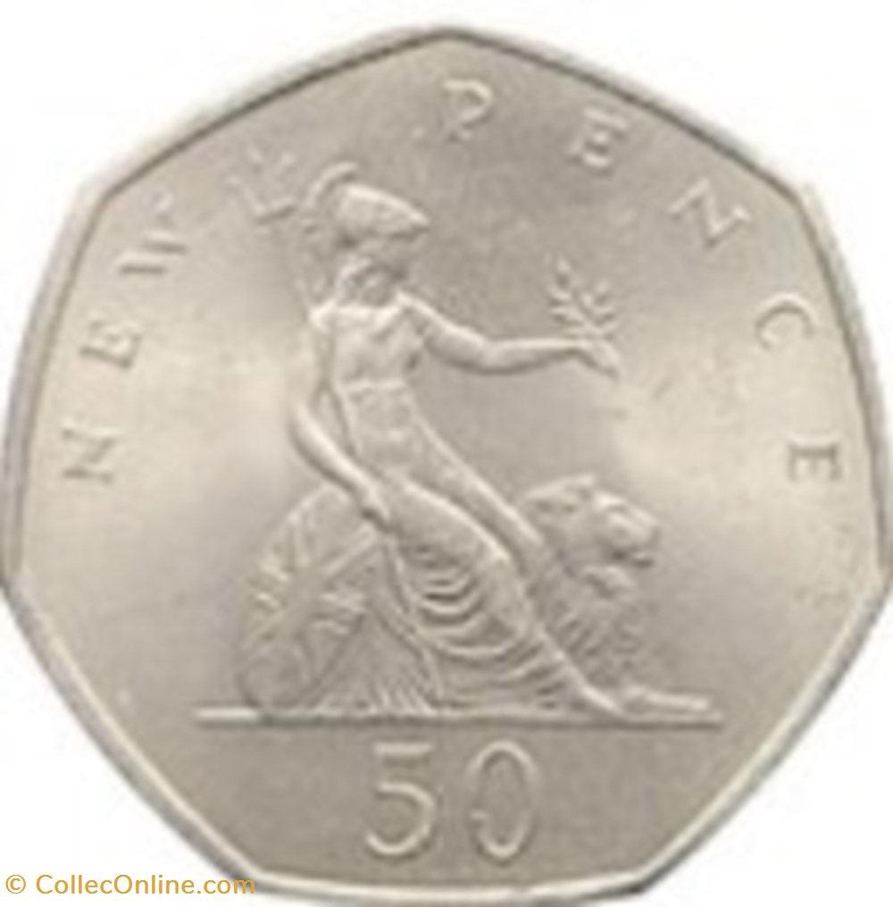50 Pence Angleterre Elizabeth II 1980 monnaies monde royaume uni 50 pence angleterre elizabeth ii 1980