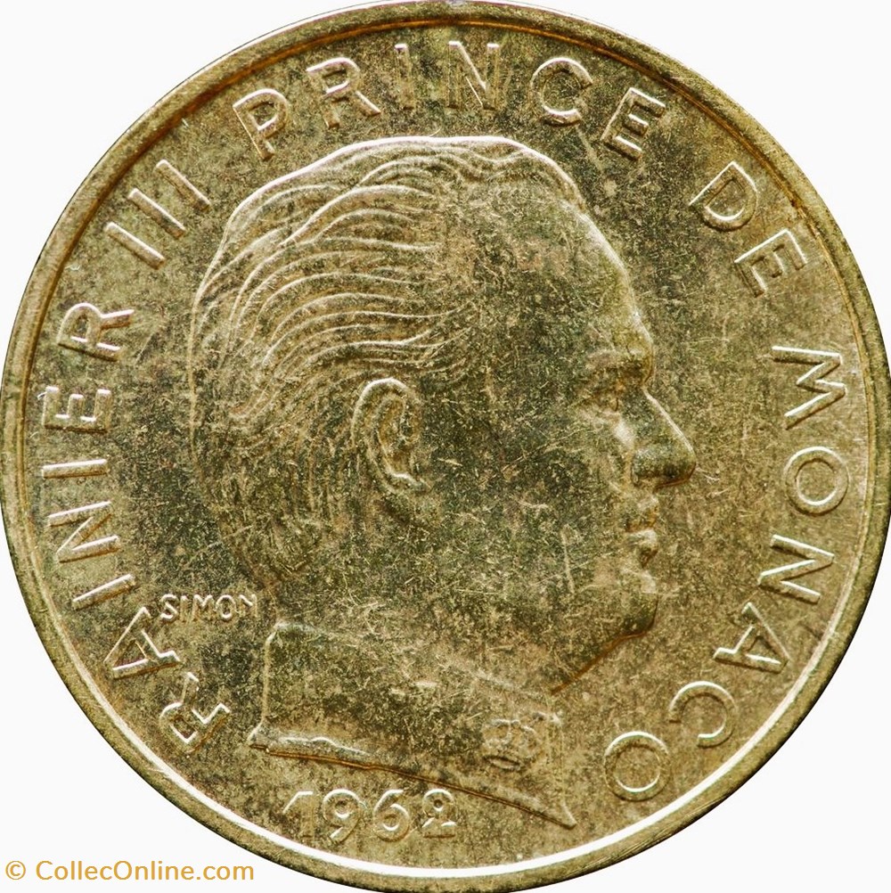 20 centimes Monaco 1962 - Rainier III monnaies monde 20 centimes monaco 1962 rainier iii