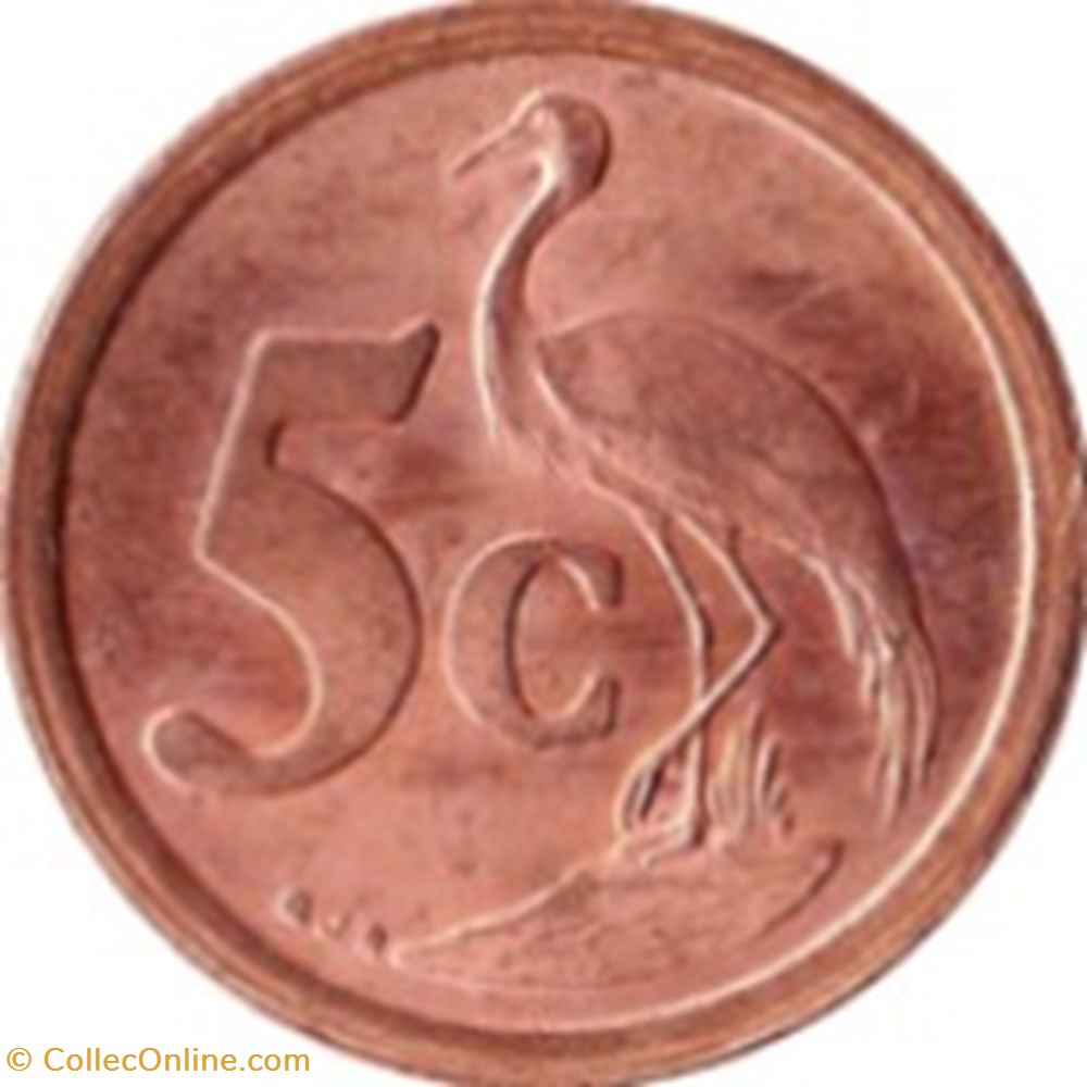 5 cents SOUTH AFRICA - SUID-AFRIKA Afrique du Sud 1992 monnaies monde 5 cents south africa suid afrika afrique du sud 1992