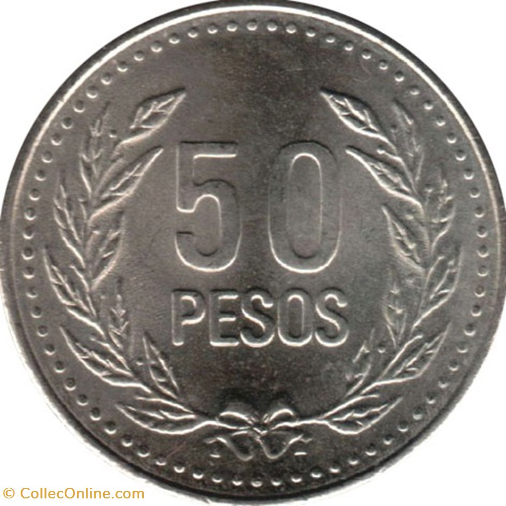 50 pesos 1994 Colombie monnaies monde 50 pesos 1994 colombie