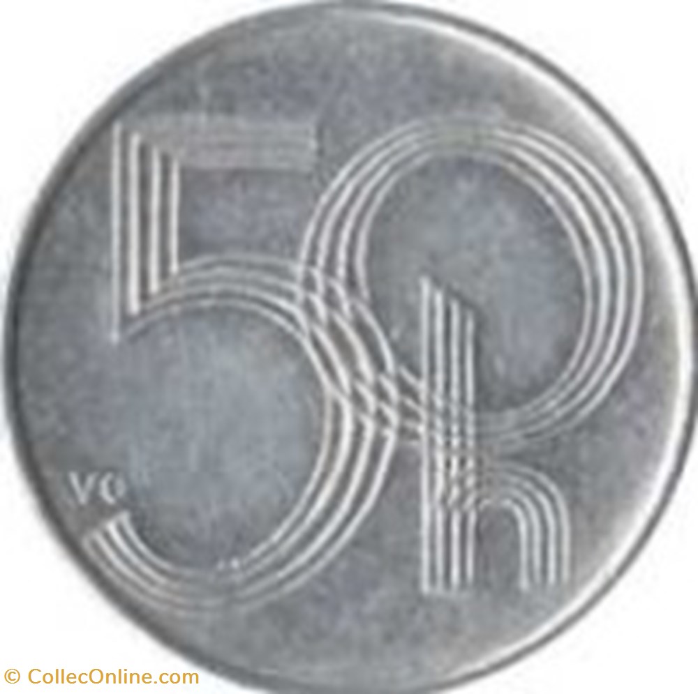 50 haléřů Tchécoslovaquie 1996 monnaies monde 50 haleru tchecoslovaquie 1996