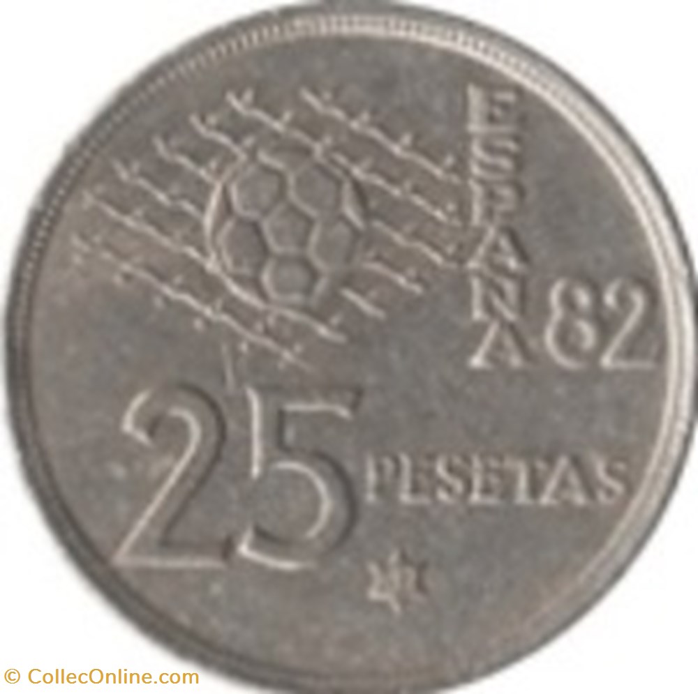 monnaies monde 25 pesetas espagne 1980 81