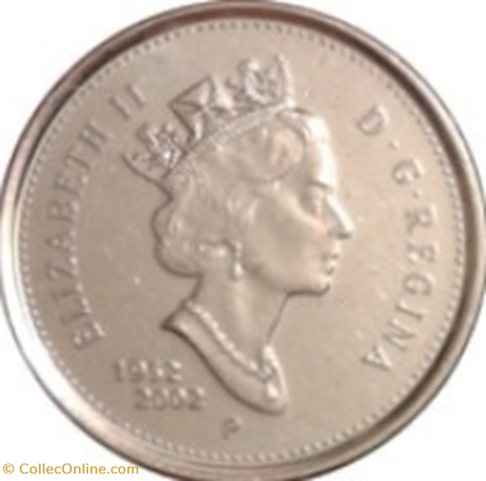 10 cents - Élisabeth II Jubilé d'or de Elizabeth II Canada 2002 monnaies monde 10 cents elisabeth ii jubile or de elizabeth ii canada 2002