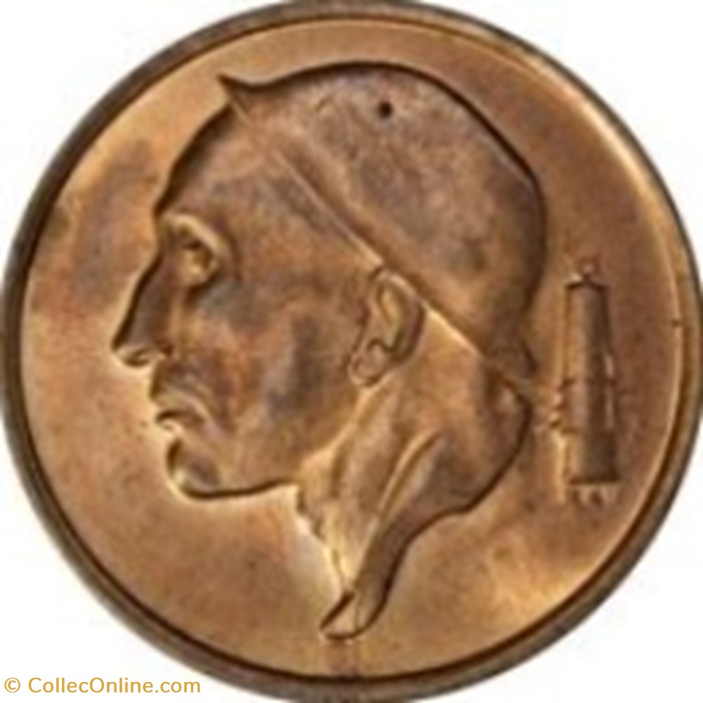 monnaies monde 50 centimes mineur belgique 1955