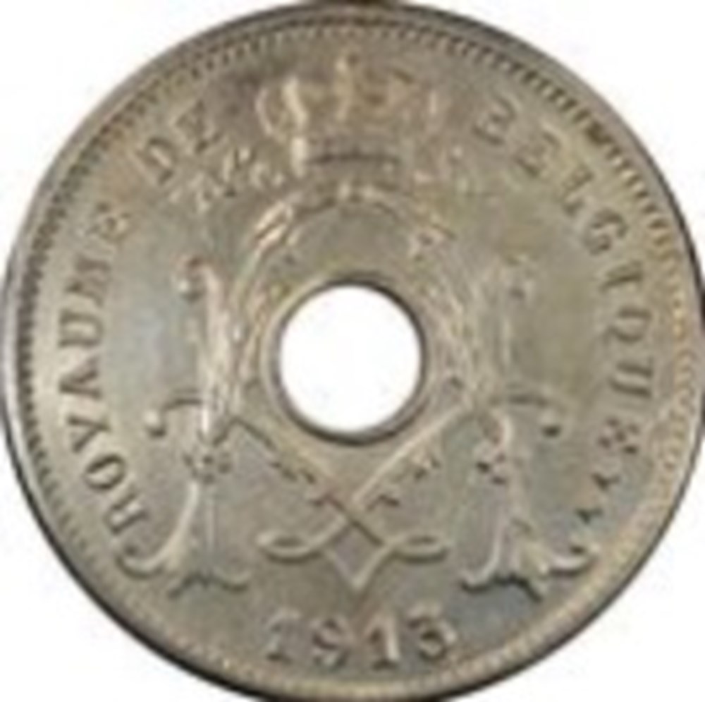 monnaies monde 5 centimes belgique 1924
