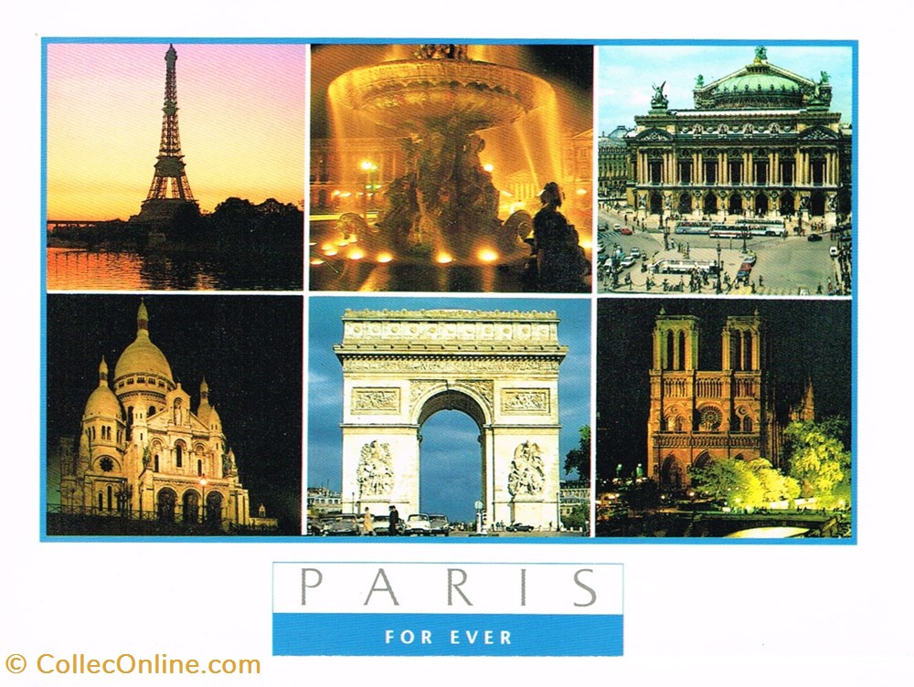 cartes postales france paris divers