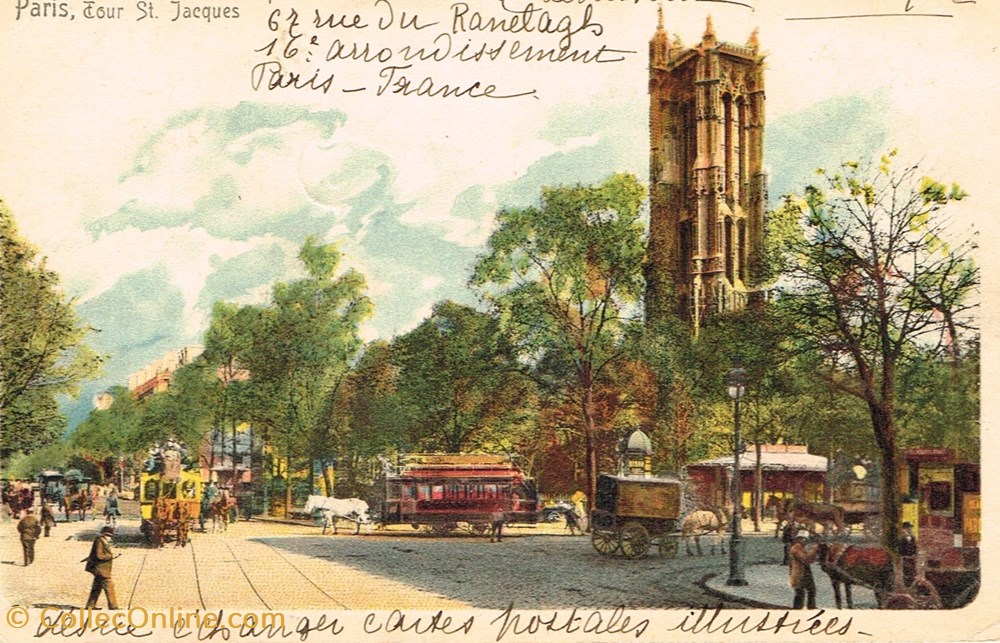 France-Paris-Tour Saint Jacques cartes postales france paris tour saint jacques