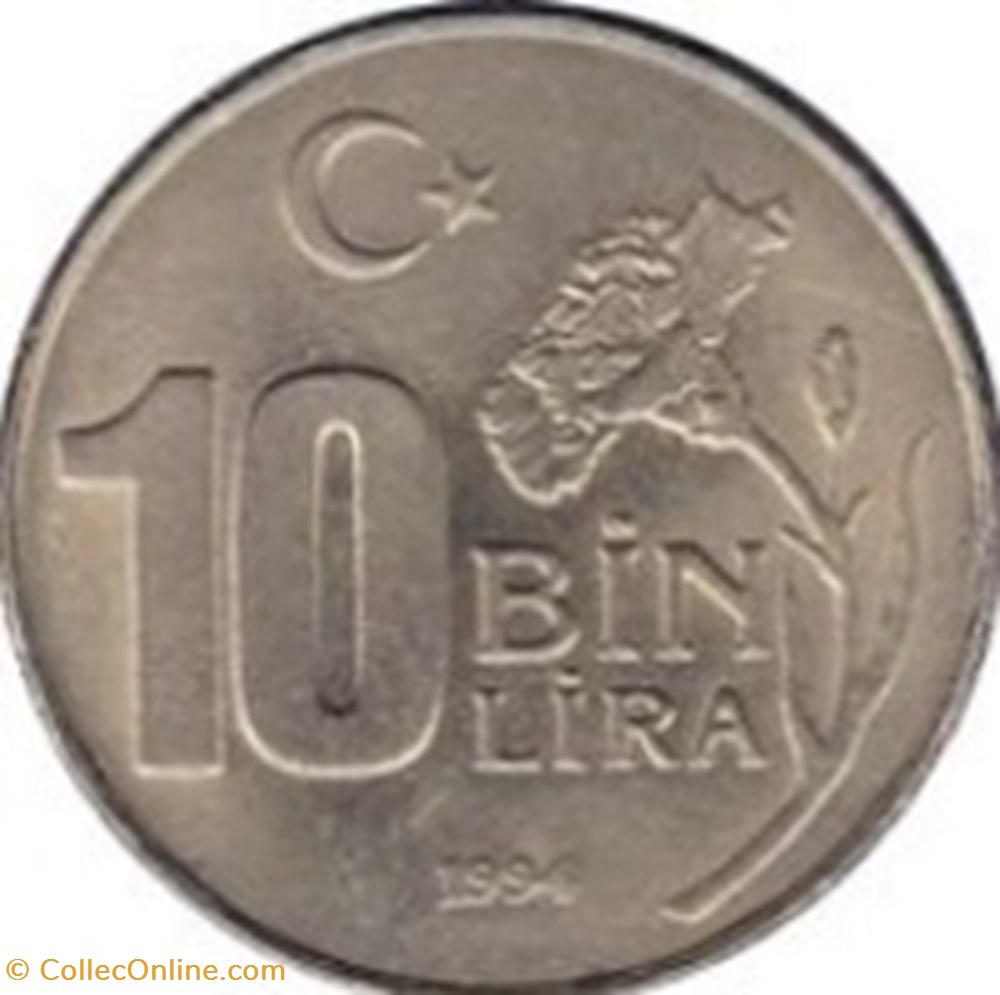 10 bin lira 1998 Turquie monnaies monde 10 bin lira 1998 turquie