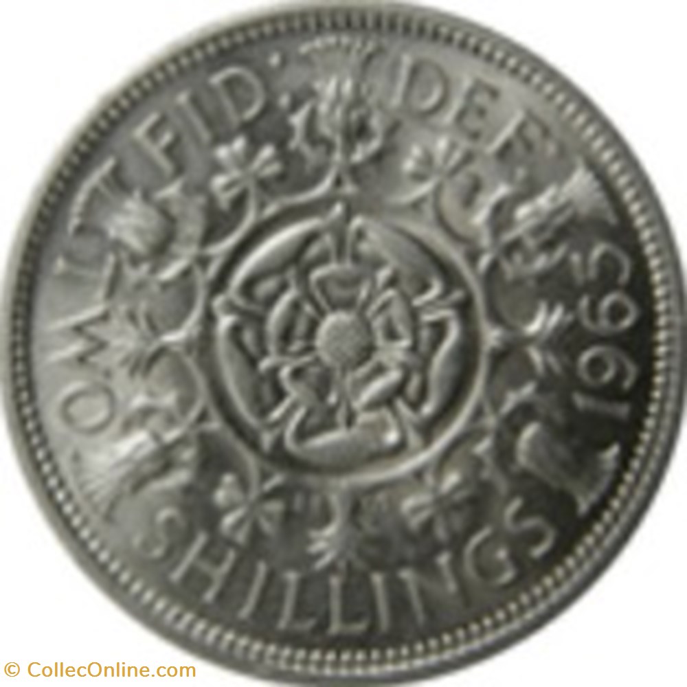 2 Shillings Angleterre Elizabeth II 1967 monnaies monde royaume uni 2 shillings angleterre elizabeth ii 1967