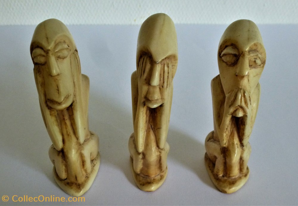 5-Les 3 Petits Singes art antiquites 5 les 3 petits singes