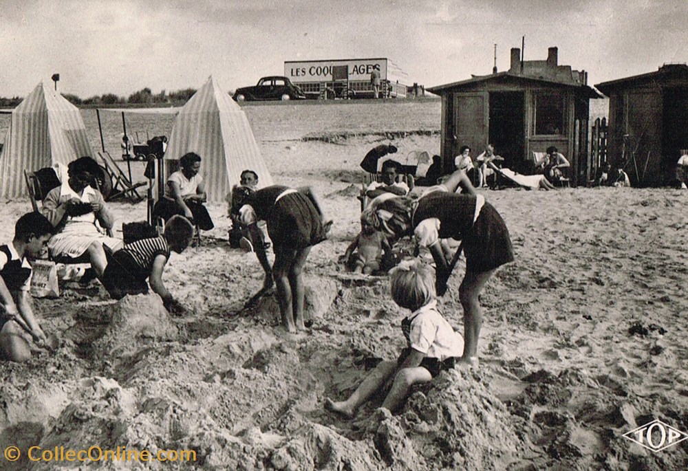 cartes postales france nord malo jeux de plage