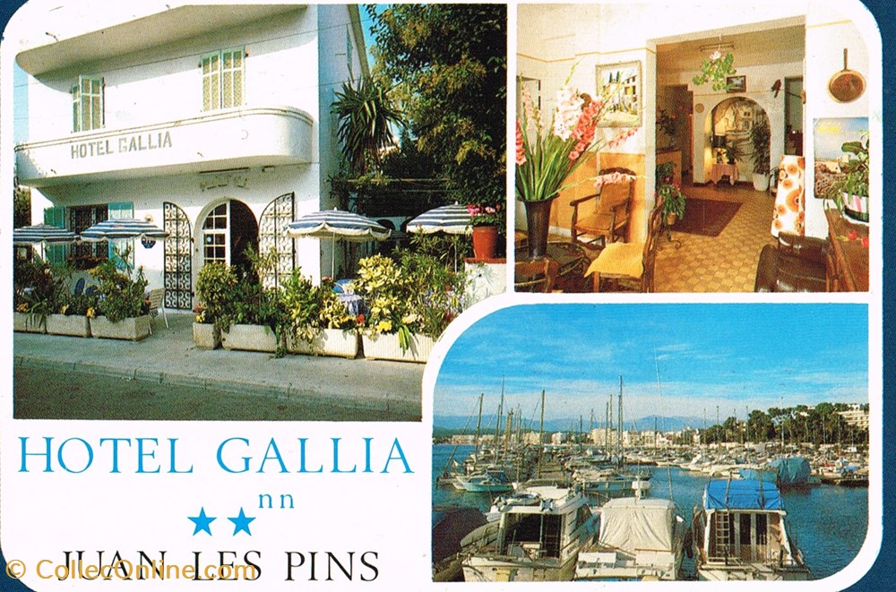cartes postales france alpes maritimes juan les pins hotel gallia