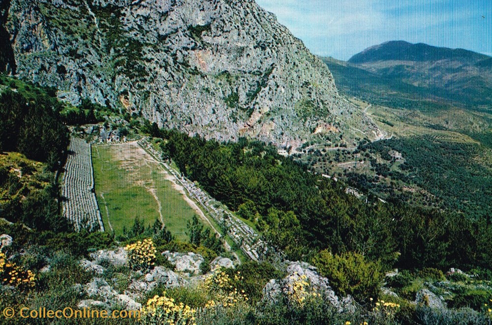 Gréce-Delphes-Stade cartes postales grece delphes stade