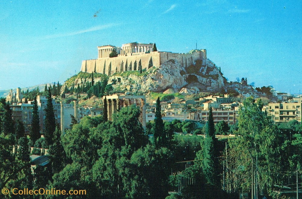 cartes postales grece athenes acropole