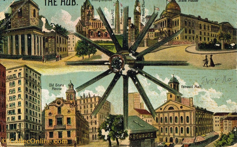 cartes postales etats unis boston the hub
