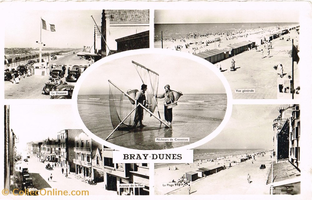 cartes postales france nord bray dunes