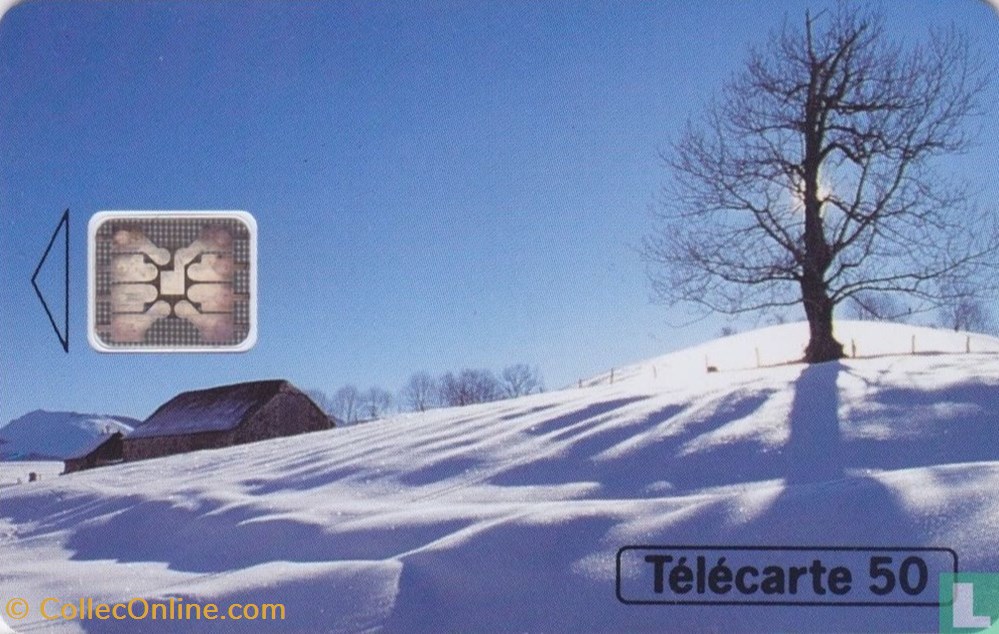 France- Hiver- Schlumberger 05an divers telecartes cartes telephoniques france hiver schlumberger 05an