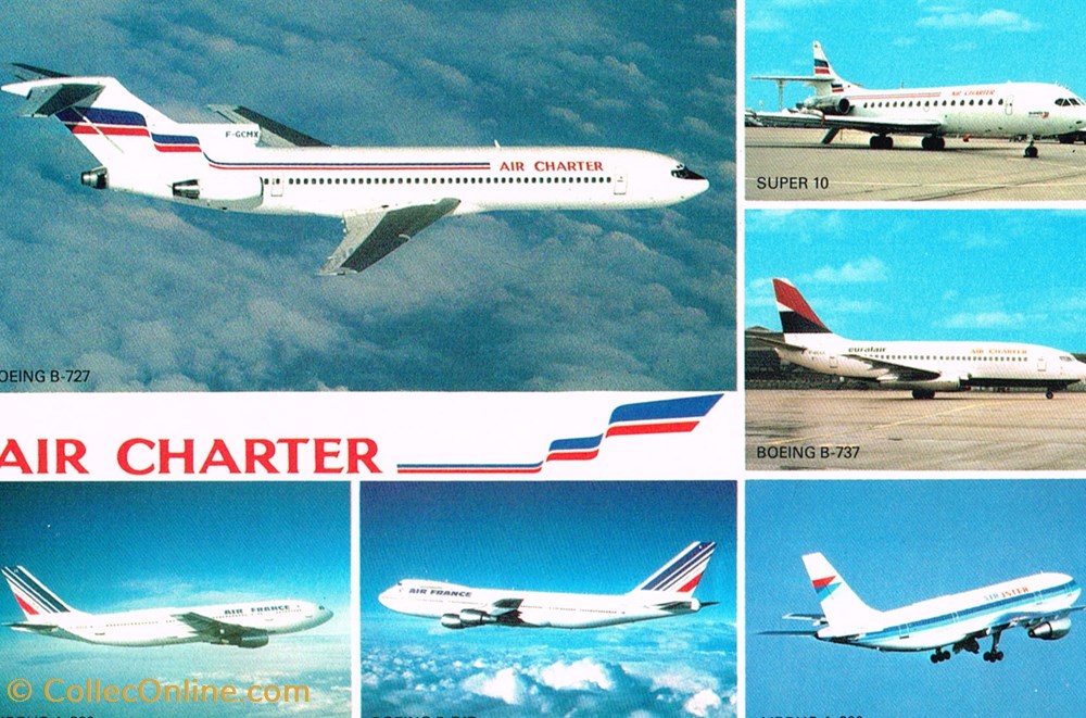 cartes postales france air charter