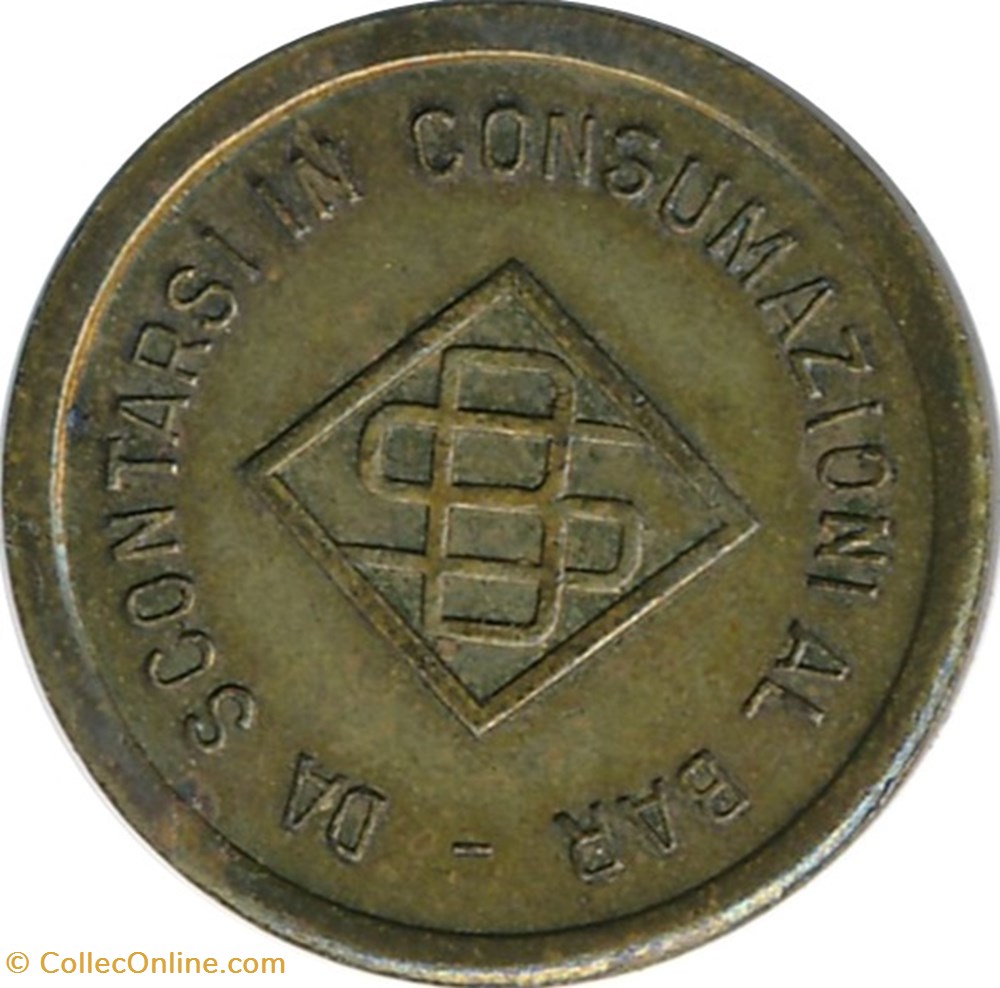 Italie-Jeton - SB monnaies paranumismatique jetons poids italie jeton sb