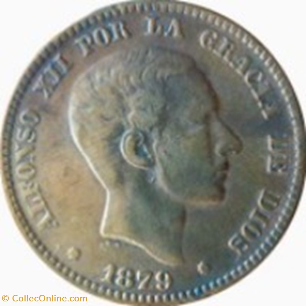 10 centimos Alphonse XII 1878 Espagne monnaies monde 10 centimos alphonse xii 1878 espagne