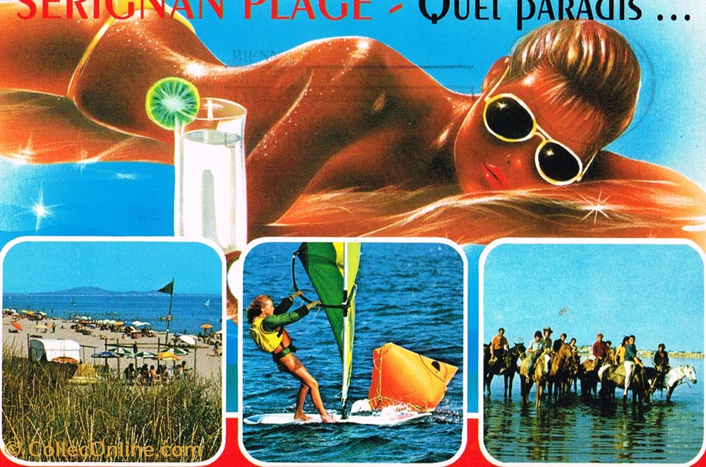 France-Hérault-Sérignan plage cartes postales france herault serignan plage