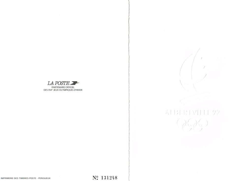 timbres europe document 1er jour 16eme jeux olympique hiver luge