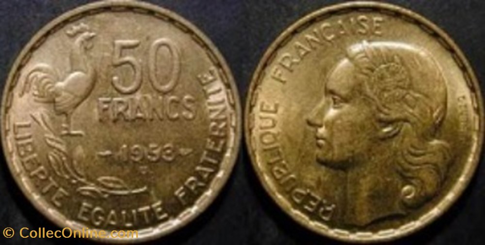 50 Francs Guiraud 1952 monnaies 50 francs guiraud 1952