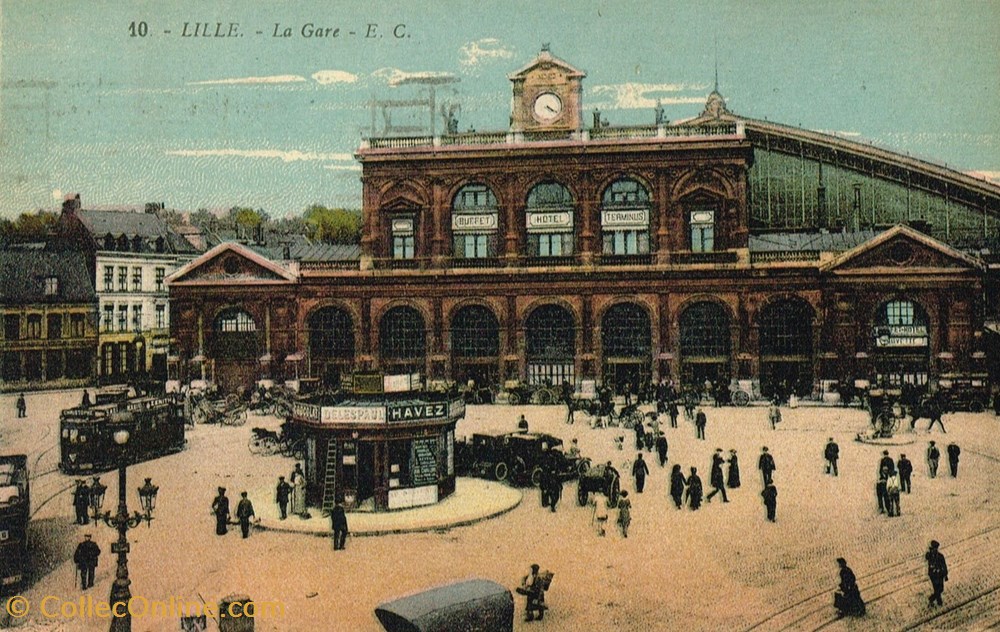 cartes postales france nord lille gare