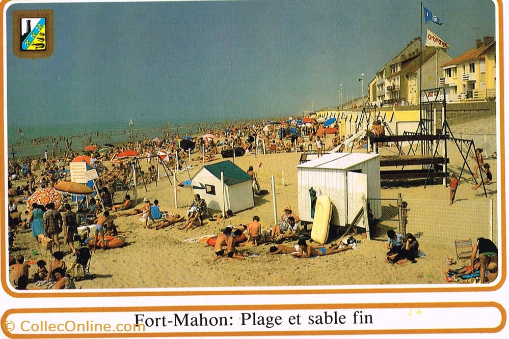 cartes postales france somme fort mahon plage