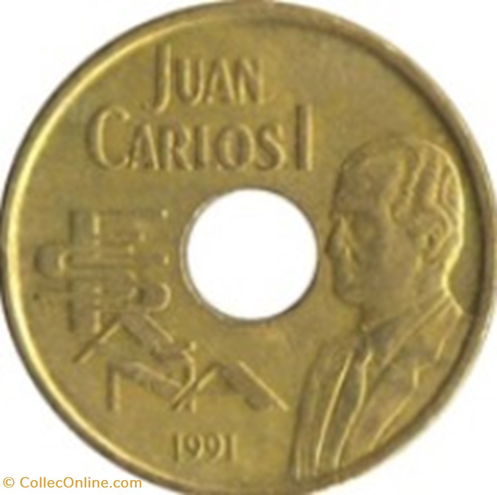 25 pesetas Saut en hauteur Espagne 1991 monnaies monde 25 pesetas saut en hauteur espagne 1991