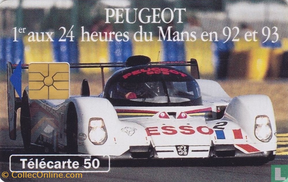 France- Peugeot 905- Gemplus 01.1 (1988) divers telecartes cartes telephoniques france peugeot 905 gemplus 01 1 1988