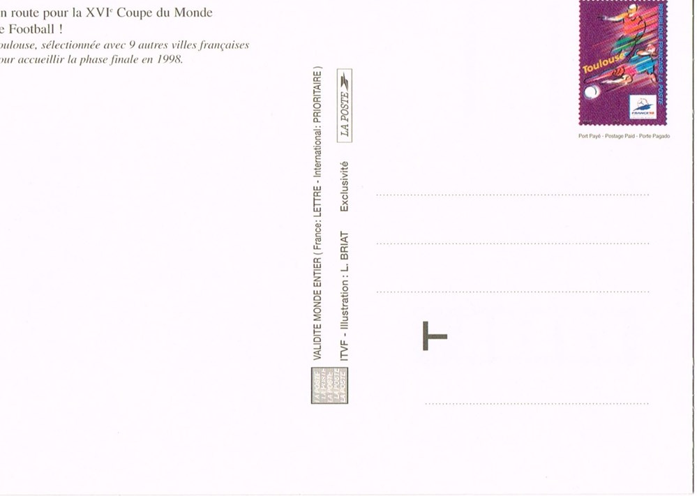 timbres europe carte poste france 98