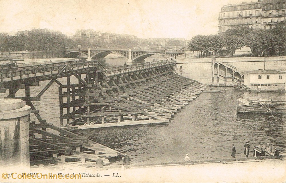 France-Paris-Le pont de l'Estacade cartes postales france paris le pont de estacade
