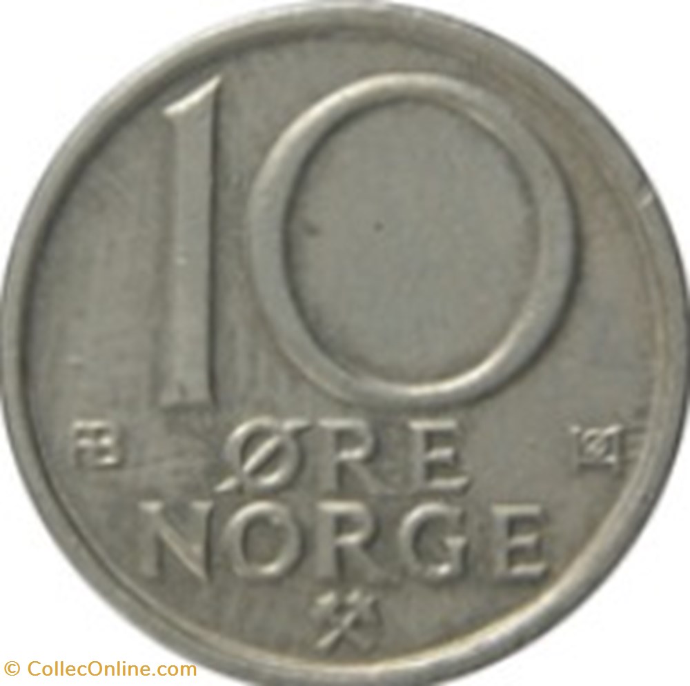 10 øre - Olav V Norvège 1979 monnaies monde 10 re olav v norvege 1979
