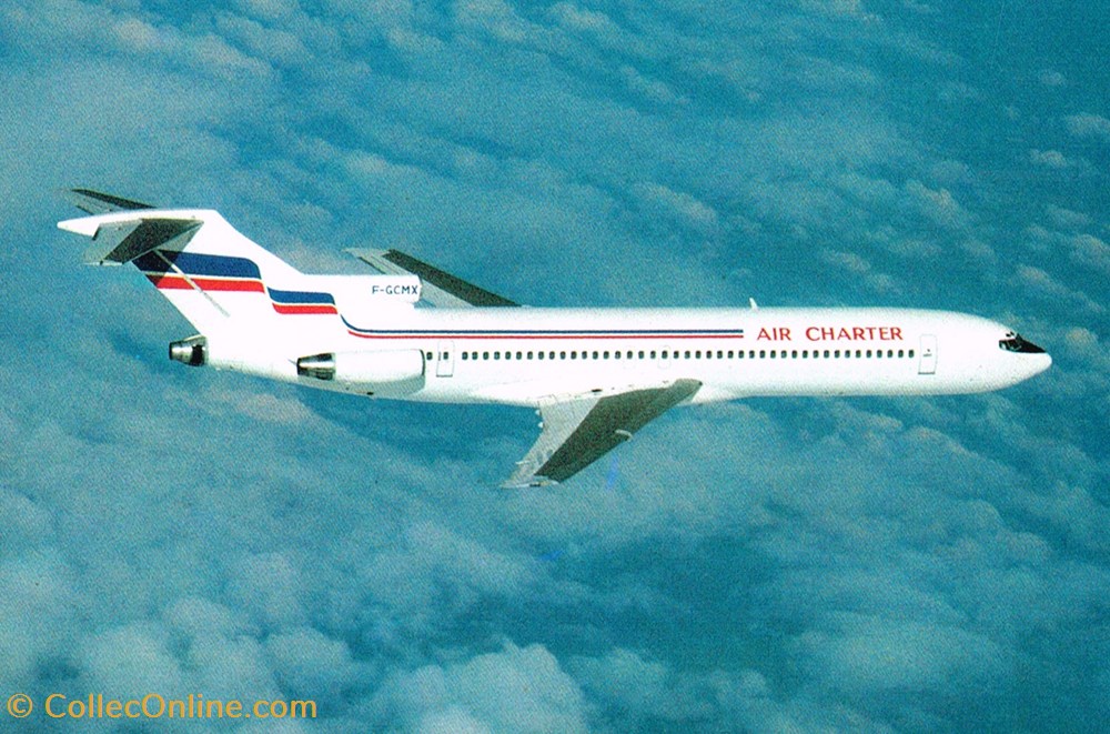 France-Air Charter-Boeing 727-228 cartes postales france air charter boeing 727 228