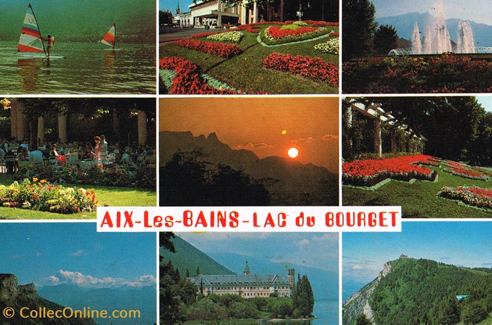 cartes postales france savoie aix les bains lac du bourget