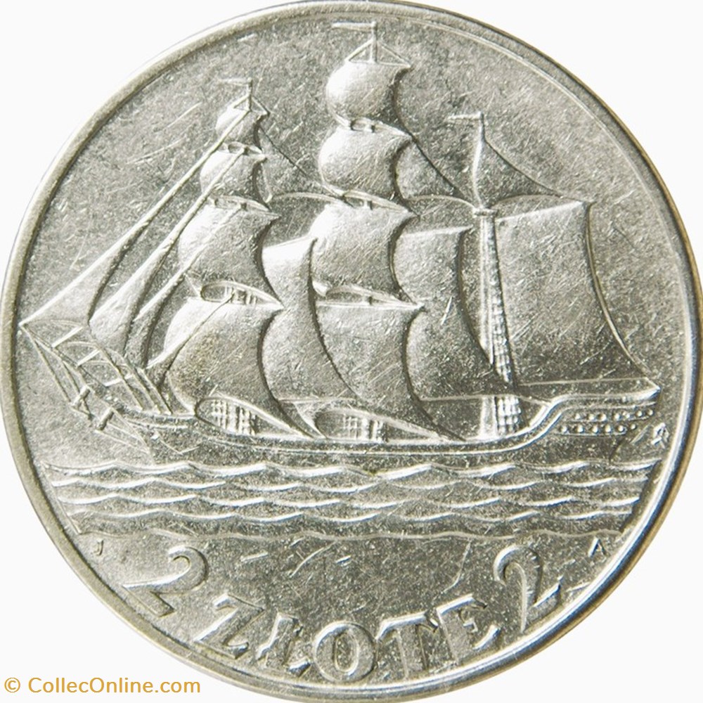 2 Zlotys Pologne 1936 monnaies monde 2 zlotys pologne 1936