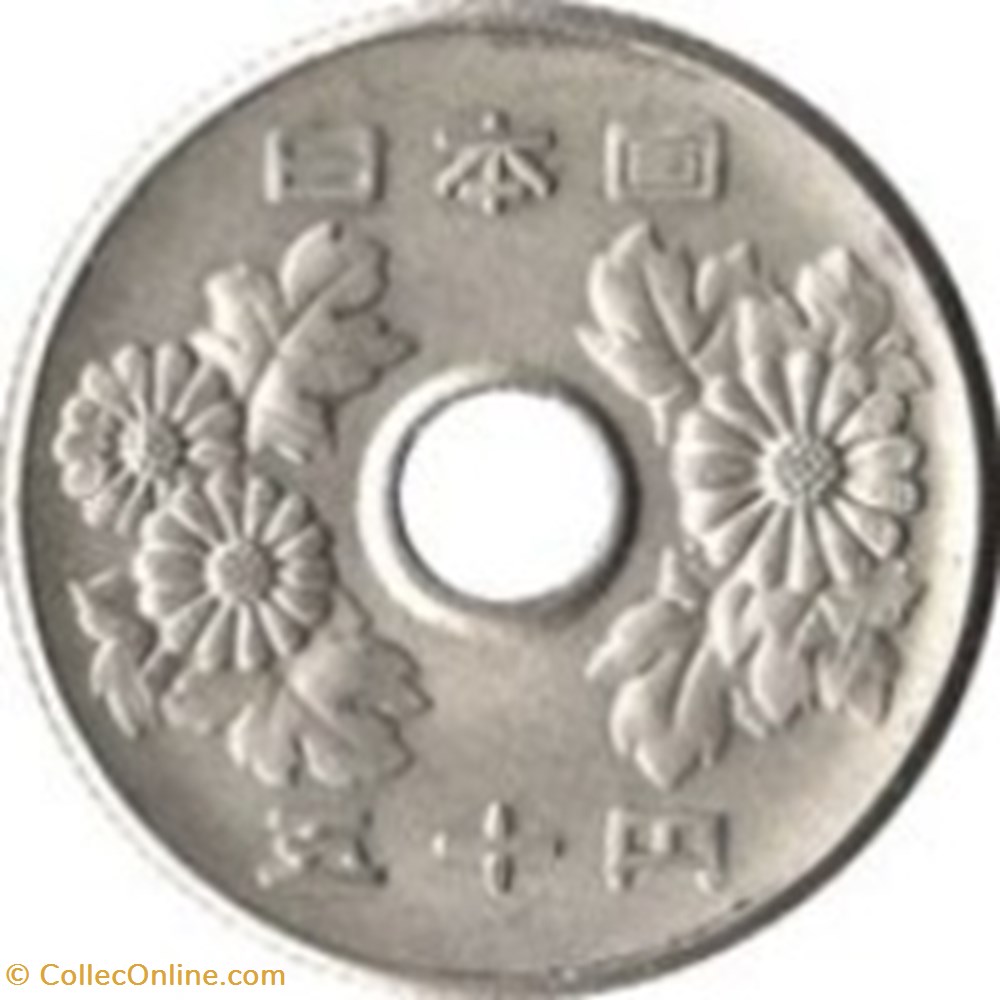 50 yen - Shōwa japon 1974 monnaies monde 50 yen showa japon 1974