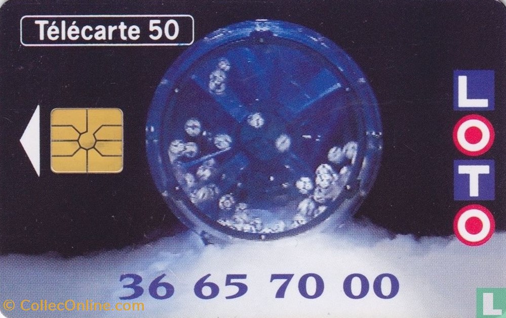 France- Loto- Gemplus 01.1 (1988) divers telecartes cartes telephoniques france loto gemplus 01 1 1988