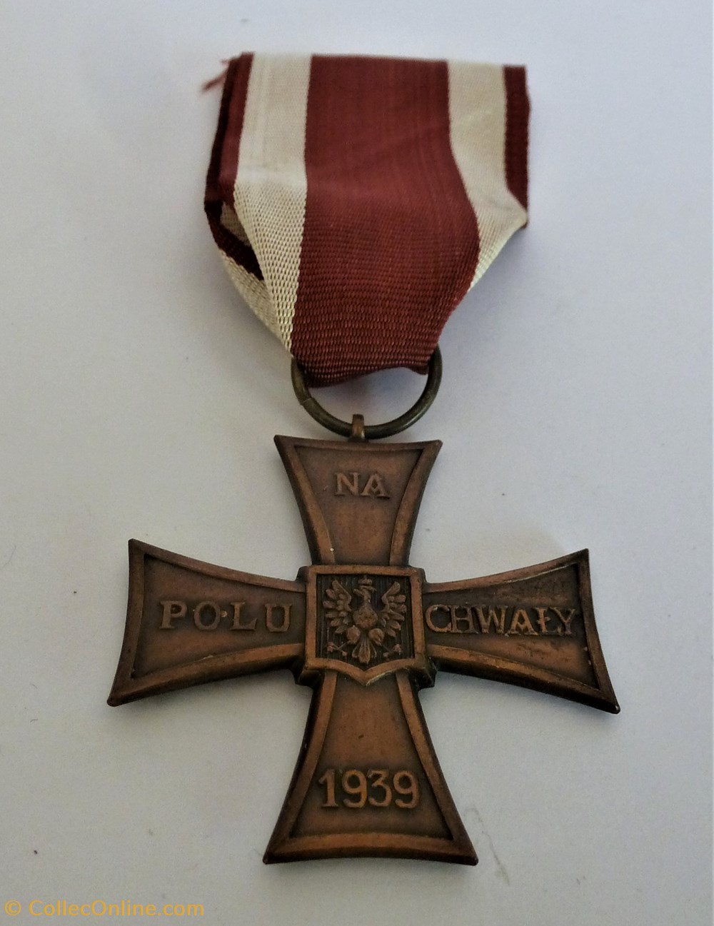 militaria medailles insignes pologne croix de la valeur 1939 1945