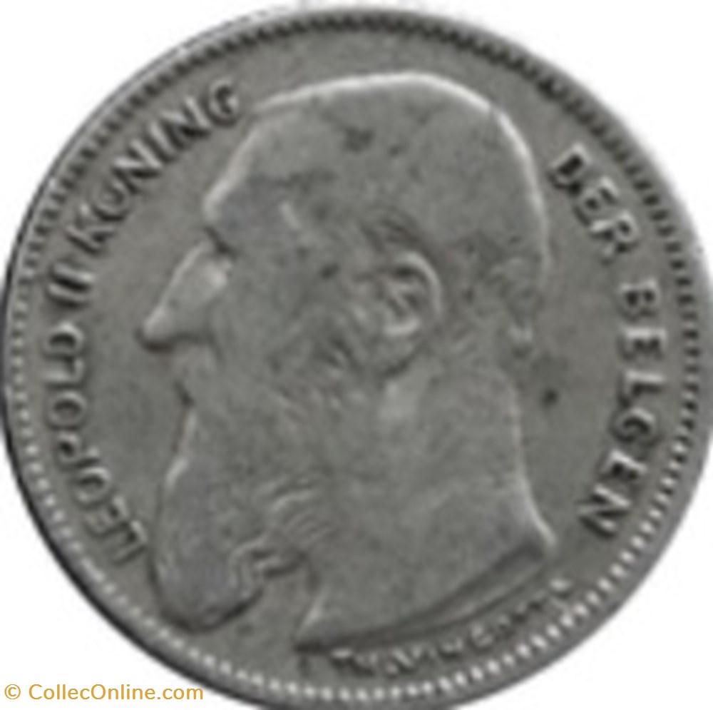 50 Centimes Léopold II 1907 monnaies monde belgique 50 centimes leopold ii 1907