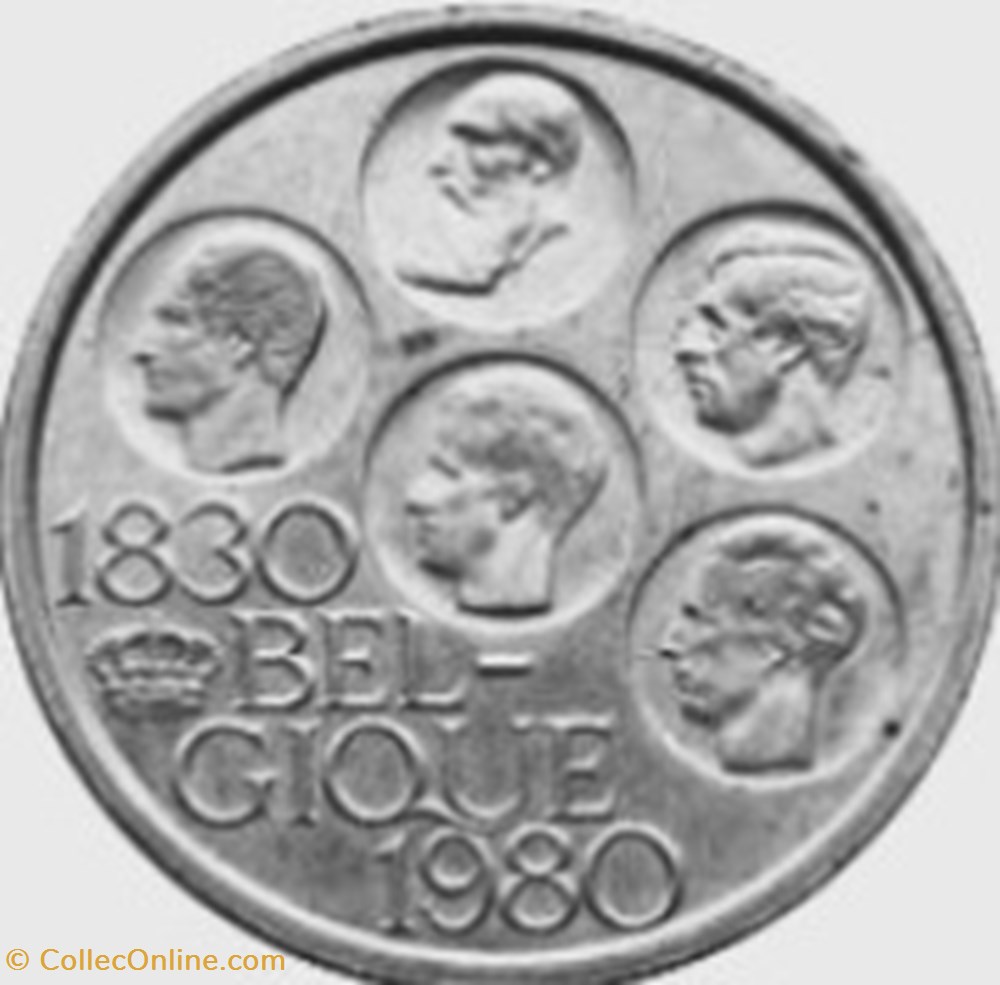 500 francs - 150 ans de l'indépendance de la Belgique en français Belgique 1980 monnaies monde 500 francs 150 ans de independance de la belgique en francais belgique 1980