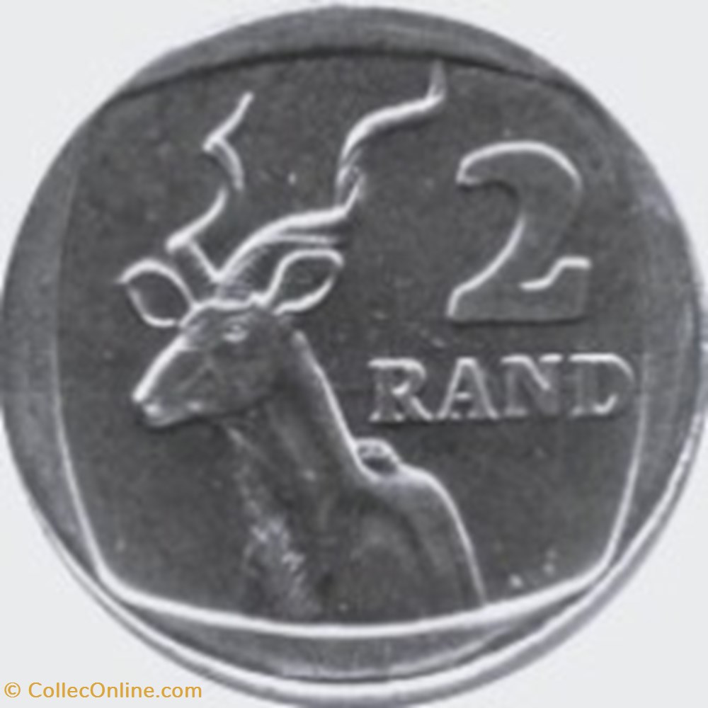 2 rand en Ndébélé et Zoulou - ISEWULA AFRIKA 2003 monnaies monde afrique du sud 2 rand en ndebele et zoulou isewula afrika 2003